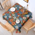 thumbnail image 2 of Pioneer Flower Floral Print Pattern Square Tablecloth, Waterproof Wipeable Spillproof Washable Table Cover for Home Kitchen Party and Daily Decor 52"x52", 2 of 6