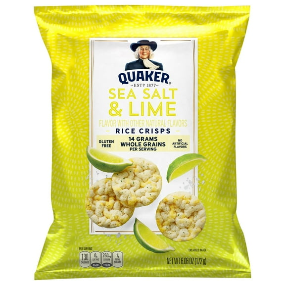 Quaker Sea Salt & Lime Rice Crisps - 6.06 oz- Pack of 2