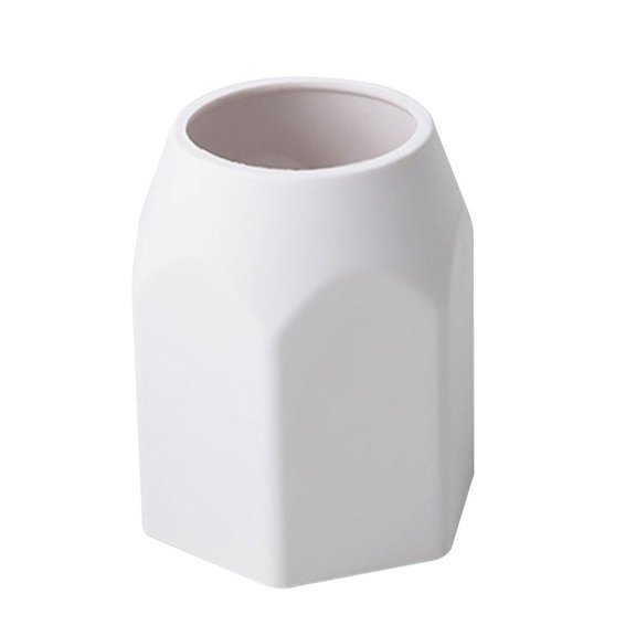 Raindrops  Pen Bucket Stand Desk Organizer Cord Lead Pencils Storage Shelves Desktop Accessories Office White