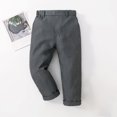 thumbnail image 2 of zbxnLI Toddler Baby Boy Dress Pants Little Boy Straight Leg Pull on Suit Pants with Pockets Uniform Pants, 2 of 3