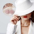 thumbnail image 4 of Linyer Drop Earrings Korean Style Popular Accessories Long Pattern Alloy Ball Earring Anniversary Gift Daily Wear Ear Stud for Wedding Pink+Rhinestone, 4 of 4