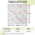 thumbnail image 2 of Pioneer Flower Floral Print Pattern Square Fitted Tablecloth with Elastic Edge,Square Table Cover,Washable Elastic Table Cover for Home Kitchen Party Decor 34"x34", 2 of 6
