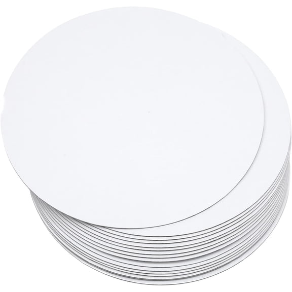 40-Packs Cake Boards Round 12 Inch White Cake Circles Rounds Base Food-Grade Cardboard Cake Plate（Thinner But Stronger）