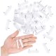thumbnail image 4 of (15 piezas) Cabeza de plástico Pasadores dobles Faldón de cama Pasadores de sujeción Pasadores de patas de silla de muebles blancos Clavos deslizantes Pasadores de sujeción para fundas y faldones de c, 4 of 5