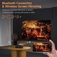 thumbnail image 4 of Vamvo Mini Projector with WiFi and Bluetooth, Native 1080P Portable Movie Projector with HDMI and USB for Phone, Laptop, TV Stick, PS5 and Game Console, 4 of 8