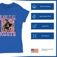 thumbnail image 6 of Blame it All On My Roots T-Shirt Vintage Country Fair Rodeo Cowgirl Women's Tee, 6 of 7