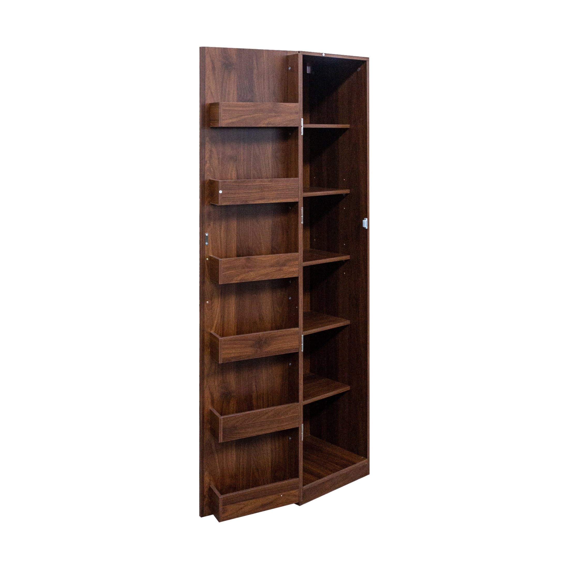 Noble House 70.87" Kitchen Pantry Cabinet, Freestanding Storage Sideboard with Doors, for Kitchen & Dining Room, Walnut