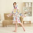 thumbnail image 4 of FORMRS Niños Bathrobe Unisex Hooded Robe Soft Plush Pajamas Sleepwear, Size 2-3T, Orange Jar, 4 of 7
