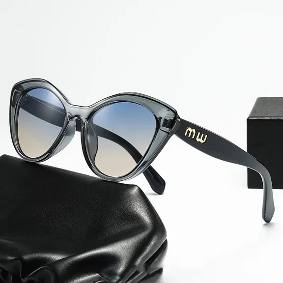 2025 New Fashion Cool Sunglasses Women Luxury Brand Letters Anti Strong Light Vintage Cat Eyes Sun Glasses Ladies Gafas UV400