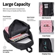 thumbnail image 4 of Lafuoo pink heart Pattern Pocket Backpack Messenger Lunch Bag Pencil Bag Three-Piece Set, Travel Bag Sports Bag Suitable for Men and Women-One Size, 4 of 7