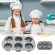 thumbnail image 4 of Molde de silicona de seis agujeros para hornear pasteles, gelatina, pudín, chocolate, flexible, antiadherente, apto para alimentos, resistente al calor, para postres, pasteles, mousses y chocolates, 4 of 5
