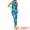 Blue, variant on DARING DIVA Women's Elegant Floral Sleeveless Ruched Maxi Dress XS Blue