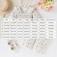 thumbnail image 3 of yboeqw Toddler Baby Girl Clothes Infant Girl Outfits 9Months-6Years Fall Ruffle Floral T-Shirt Top Pants Set Winter Clothes,Size 6-12 Months, 3 of 9