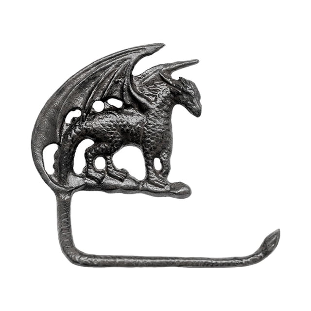 Toallero con figura de dragón, organizador decorativo para toallas de cocina. Estilo A