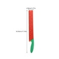 thumbnail image 4 of 16 Inch Fruit Vegetable Knives, Watermelon Cutter, Watermelon Knife/Cheese Knife with A Protective Sleeve Watermelon Slicer Cutter Tool for Kitchen, Red/Green, 4 of 5