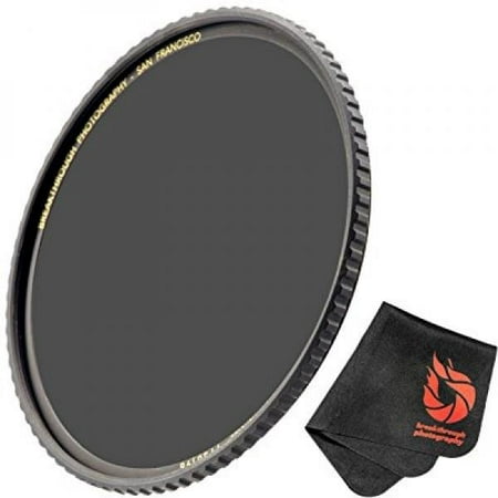 Breakthrough Photography 46mm X4 3-Stop ND Filter for Camera Lenses, Neutral Density Professional Photography Filter with Lens Cloth, MRC16, Schott B270 Glass, Nanotec, Ultra-Slim,