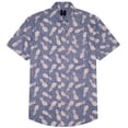 thumbnail image 3 of Visive Mens Big And Tall Short Sleeve Button Shirt, Printed Pineapple Shirts, 3 of 4