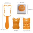 thumbnail image 5 of Onigiri Maker Orange Cat Onigiri Mold for Rice Ball Making Fun Family Activity, 5 of 5