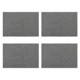 thumbnail image 2 of 4 Pcs Sets de Table en Lin Double Couche Style Moderne Lavables Résistants aux Taches pour Table à Manger Maison Gris Foncé, 2 of 8