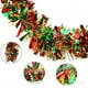thumbnail image 4 of Guirnalda navideña de ratán con detalles metálicos | Corona colgante brillante para árbol, barandilla de escalera o pasamanos, 4 of 6