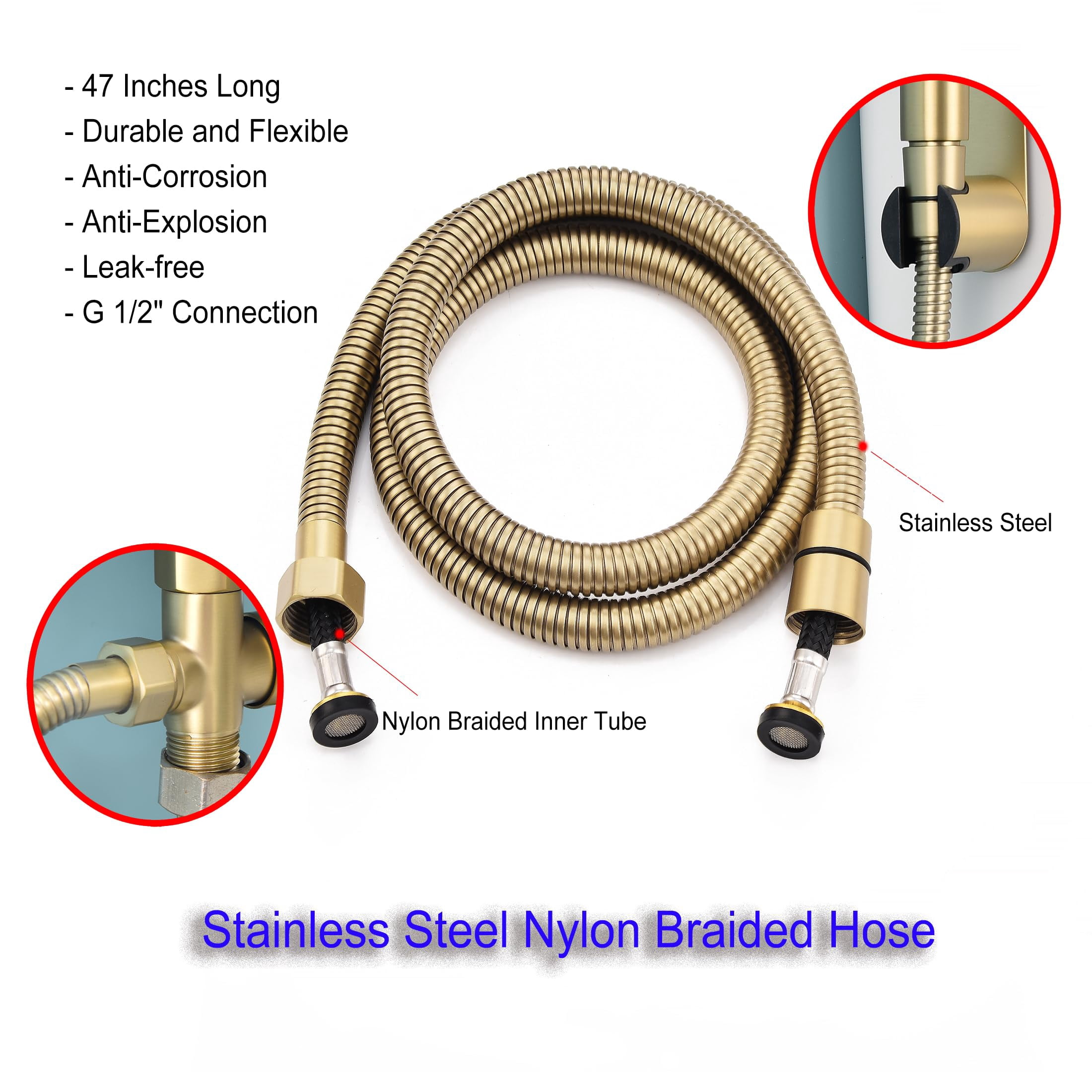 Stainless Steel Bidet Sprayer For Toilet  Finish With Jet And Soft Spray Modes Handheld Cloth Diaper Bathing Pets Feminine Wash