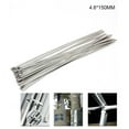thumbnail image 3 of Metal Zip Ties 304 Stainless Steel Cable Tie Heavy Duty Self-Locking Strap Ties Multi-Purpose Metal Exhaust Wrap Lock, 3 of 5
