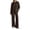 Brown, variant on Iyufng Womens Two Piece Sets Loose Round Neck Long Sleeve Tops Elastic Waist Wide Leg Pants Loungewear Sets