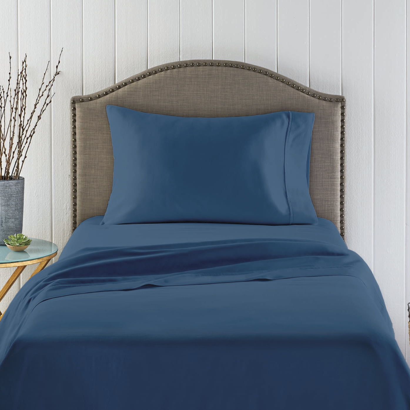 Better Homes & Gardens 100% Cotton Wrinkle Resistant Bedding Sheet Set Full 