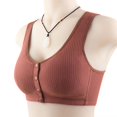 thumbnail image 4 of Birdeem Casual Sexy Front Button Shaping Cup Shoulder Strap Underwire Bra Plus Size Extra-Elastic Wirefree, 4 of 12