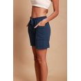 thumbnail image 4 of Cottonique Women's Elasticized Lounge Shorts with Drawstring ( Size: 8 | Color: Melange Blue ), 4 of 5