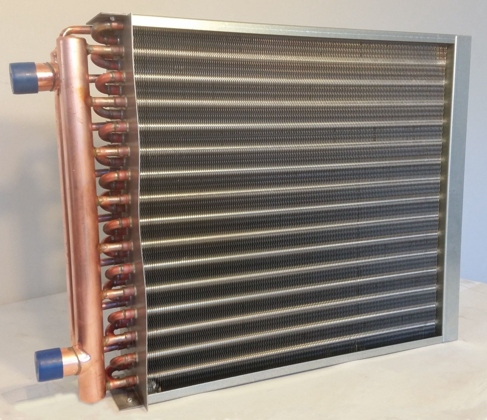 14x14 Water to Air Heat Exchanger  1" Copper Ports With Install Kit
