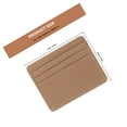 thumbnail image 2 of Minkissy 2Pcs Slim Lightweight PU Card Protector Sleeves for Bus Cards Bank Cards Assorted Colors, 2 of 5