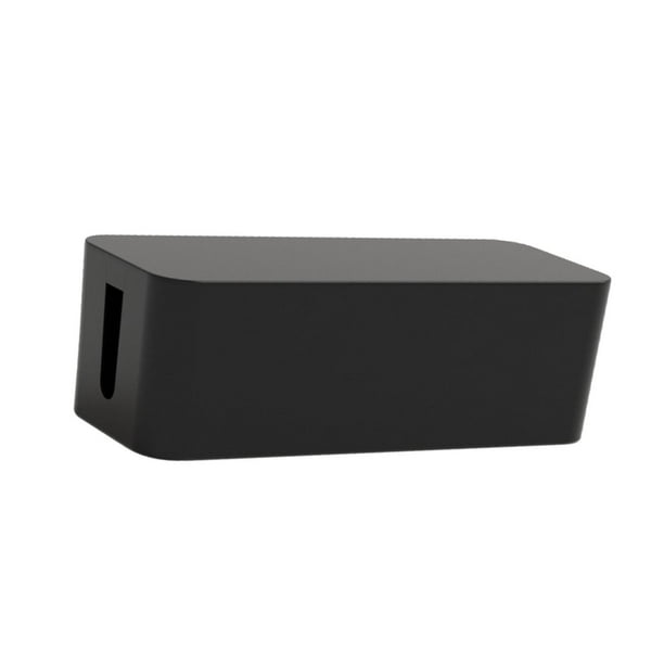 Caja organizadora de cables, regletas para ocultar y ocultar, caja para regletas, gestión de cables Negro