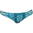 thumbnail image 3 of Hula Honey PARISIAN BLUE After Shock Tie-Dyed Strappy Bikini Bottom, US X-Large, 3 of 4