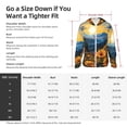 thumbnail image 5 of Gukieu Elegant Sunset Sunflower Print Sun Protection Hoodies for Men and Women, Zippered Long-sleeved Quick-drying UV Protection Shirts, Suitable for Sports, Swimming, Fishing-X-Large, 5 of 7