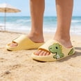 thumbnail image 2 of uobin Slippers for Toddler Boys Girls Sandals Cute Cartoon Bear Print Summer House Slides Indoor Outdoor Comfortable Shower Slippers, 2 of 9