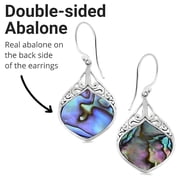 Abalone Shell Colorful Earrings for Women - Beach Jewelry for Women in 925 Sterling Silver Funky Colorful Beautiful Jewelry Birthday Christmas Gifts