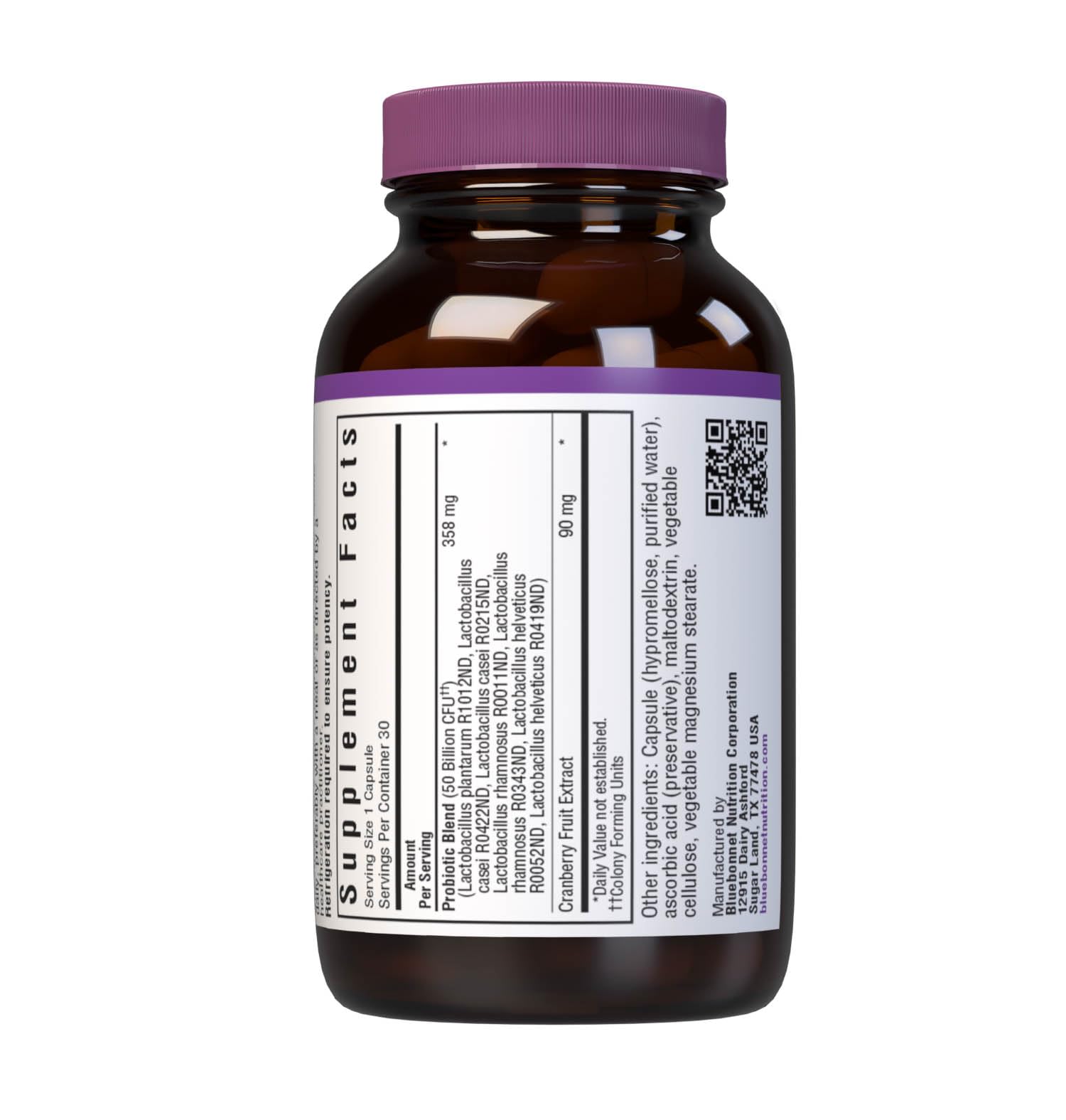 Bluebonnet Advanced Choice Ladies Single Daily Probiotic 50 Billion Cold Packaged, 30 Caps