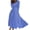 Blue, variant on Women's 2024 Fall Dresses Comfy Long Sleeves Casual Dresses V-Neck Semi Formal Party Dress with Pockets Juniors Boho Striped,Green,Large