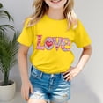 thumbnail image 2 of Godom Short Sleeve Shirt for Girls Casual Crewneck Tops Summer Tops, 2 of 5