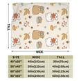 thumbnail image 3 of DouZhe Ultra-Soft Micro Fleece Lightweight Flannel Bed Blanket, Cartoon Bear Animal Print Cozy Warm Throw Blankets, 80"x60", 3 of 7