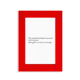 thumbnail image 1 of Poetry Quote World Kissed My Soul Picture Display Art Red Photo Frame, 1 of 4