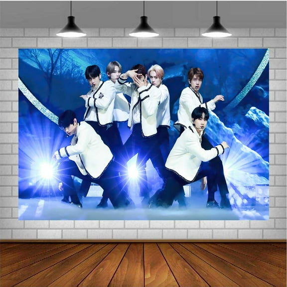 Enhypen Banner Poster Wall Decor Birthday Backdrop Background Party Supplies Taspestry