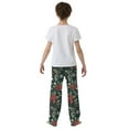 thumbnail image 4 of FORMRS Boys Pajama Pants with Pockets Size 6-8Y Kids Lounge Sleep Bottoms, Green Christmas, 4 of 8