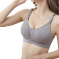 thumbnail image 3 of Conjunto de 3 piezas de sujetador sin costuras para mujer, ideal para dormir, amamantar y premamá, con almohadillas desmontables., 3 of 5