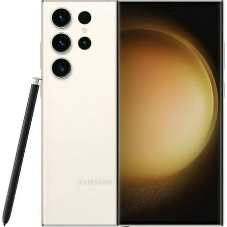 Restored Samsung Galaxy S23 Ultra 5G S918U 256GB Fully Unlocked (Cream) Smartphone (Refurbished)