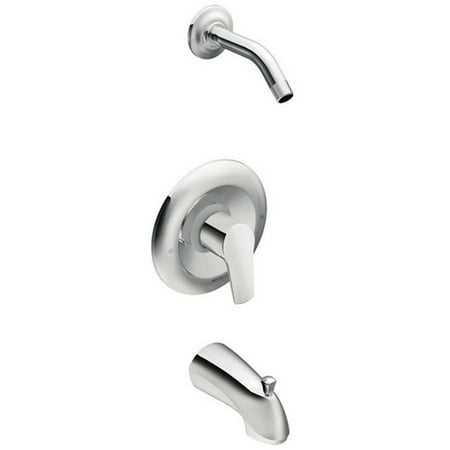 Chrome Revival Shower Faucet - Moen T62803NH Method Bath and Shower Faucet with Posi-Temp Pressure Balanced Trim without Shower Head, Chrome