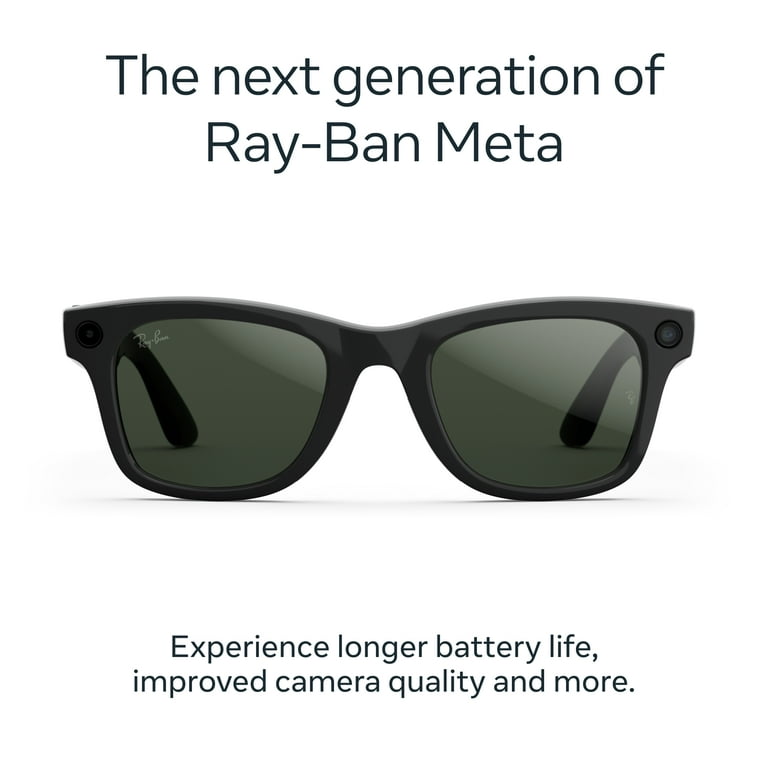 Ray-Ban | Meta Wayfarer (Gen 2) - Shiny Black, Transitions