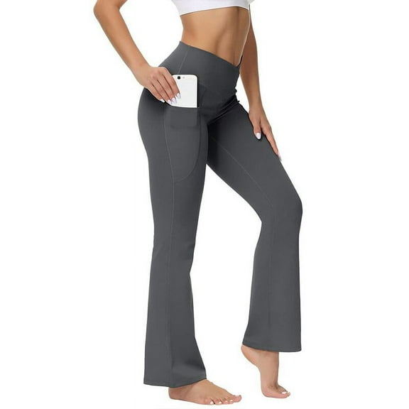 High Waisted Bootcut Wide Leg Yoga Pants