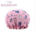 thumbnail image 2 of 2Pcs Cute Print Shower Cap Bath Headgear Adult Double Waterproof Shower Cap Wweixi, 2 of 3